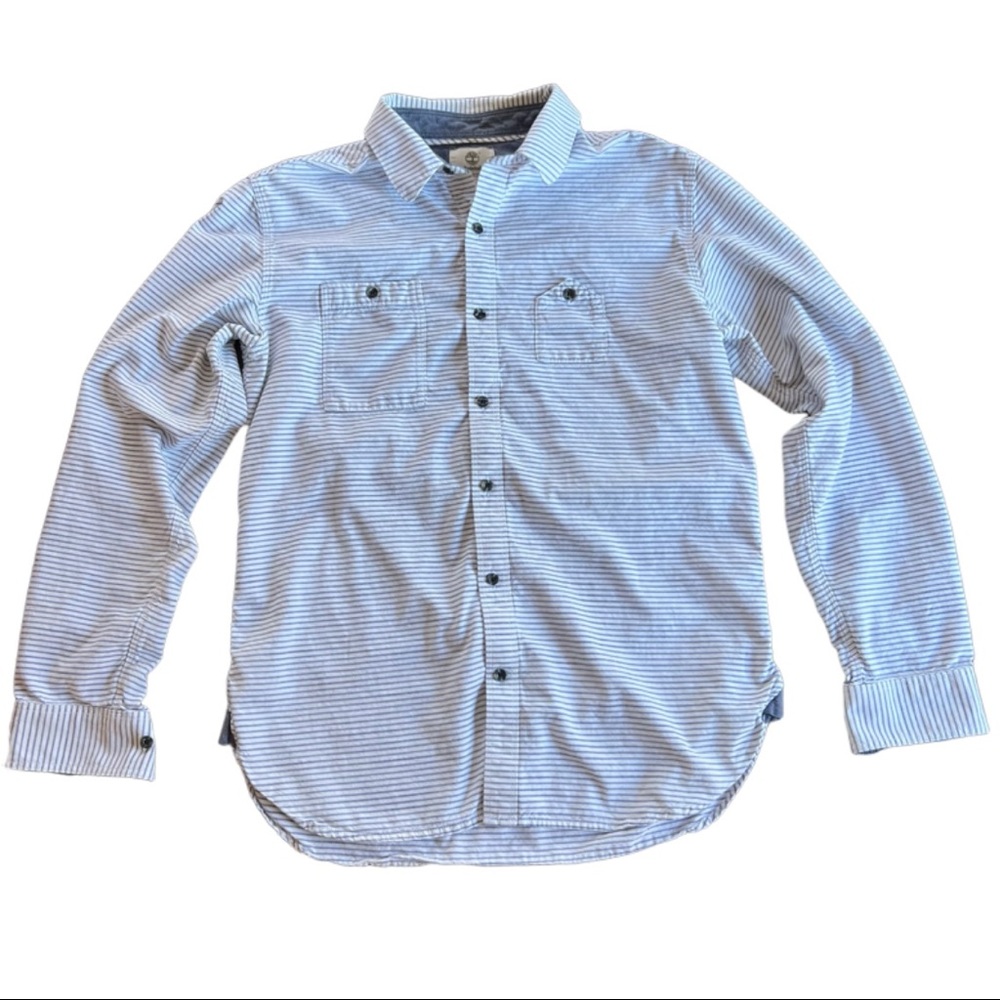 NWOT Timberland Casual Striped Button Up Long Sleeve Shirt